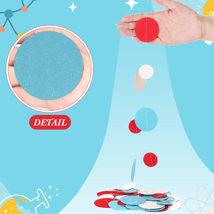 5 Pieces Circle Garland Party Paper Dot Banners (5 Count)
