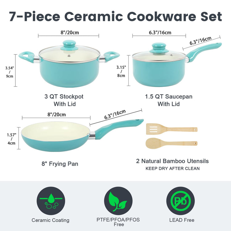 Pots and Pans Set 7 piece