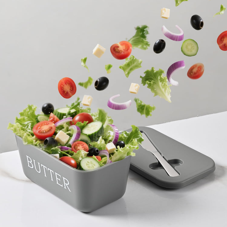 Plastic Large Butter Dish With Lid