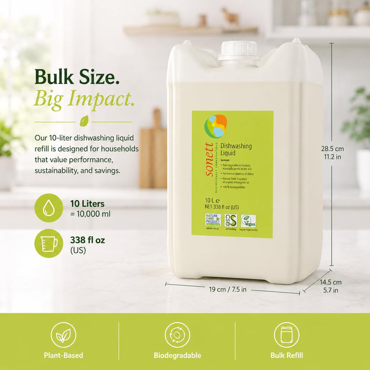 Organic Dishwashing Liquid Lemon 100% Biodegradable