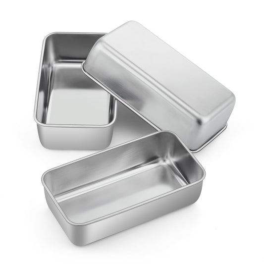 Loaf Pan 9 x 5 Inch Stainless Steel Bread Pan (3 Count)