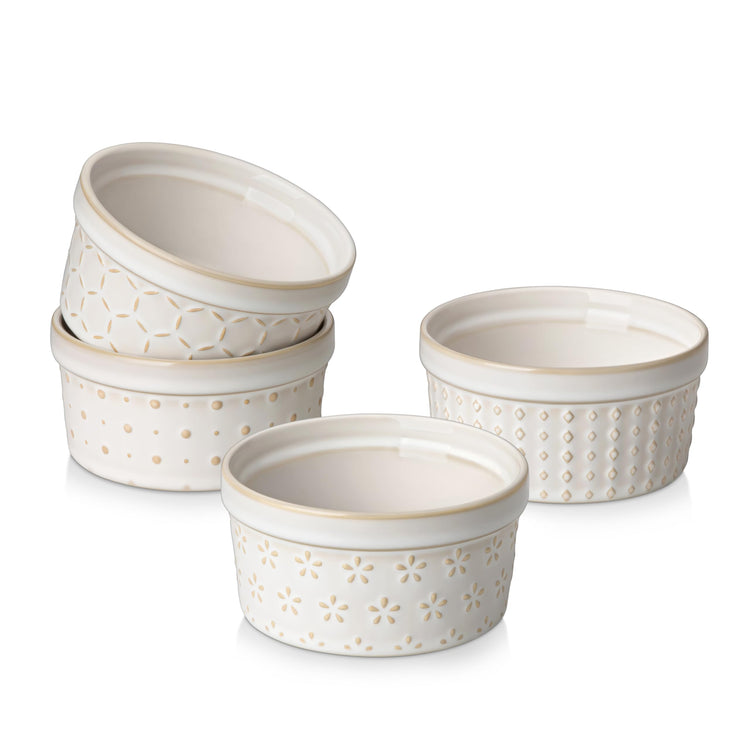 6 oz Ceramic Ramekins Set of 4