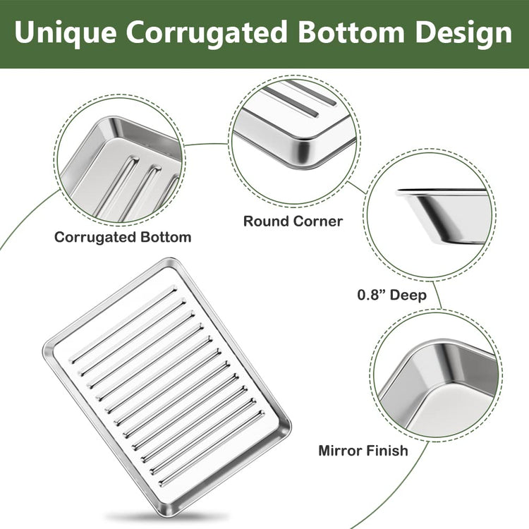 1 8 Baking Sheet Pan Cooling Rack Set