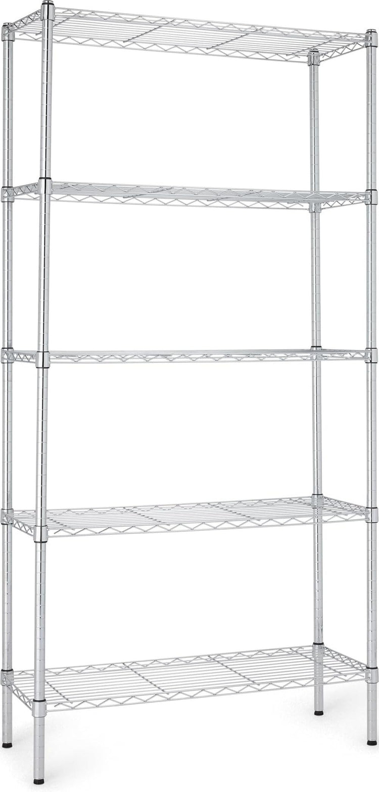5 Shelf Adjustable Heavy Duty Steel Wire Rack