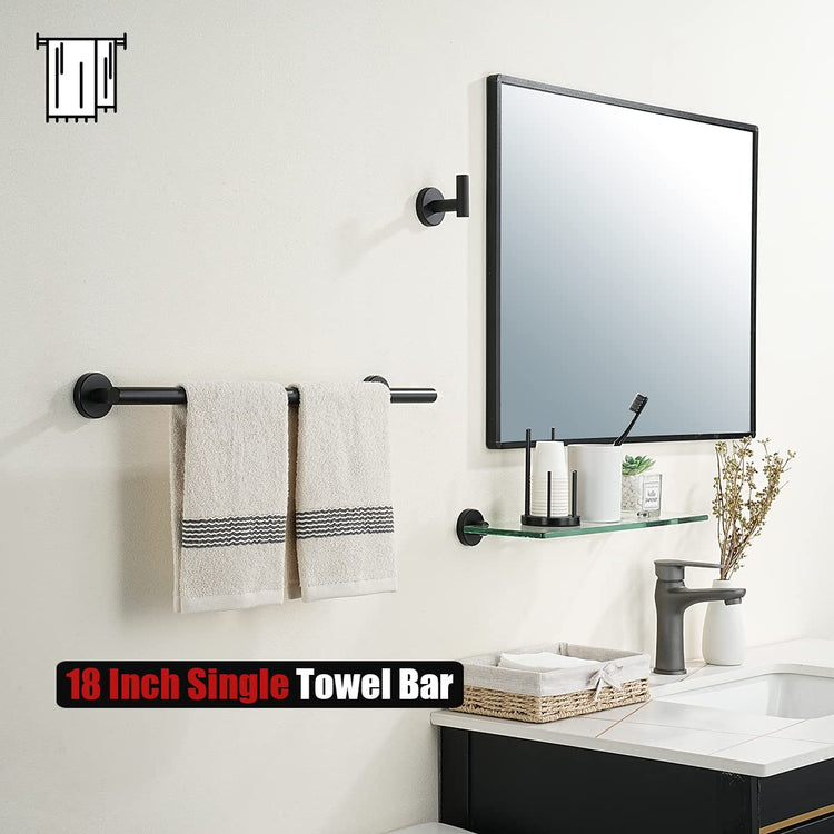 Black Towel Bar