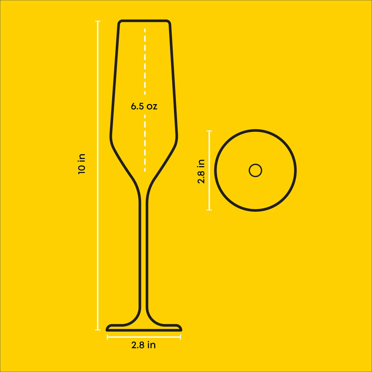 Champagne Glasses Layla Collection (4 Count)