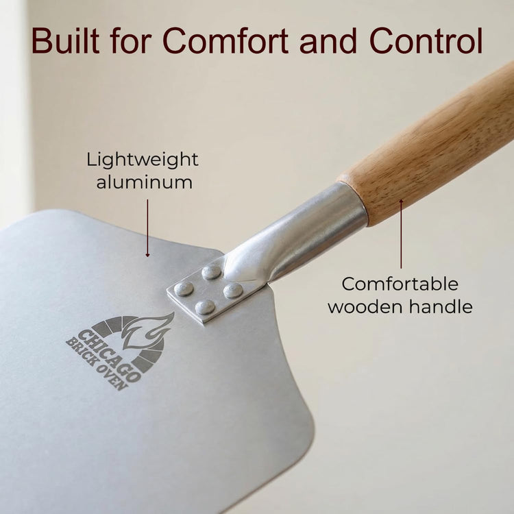 Pizza Peel 12" x 14" Aluminum Pizza Paddle