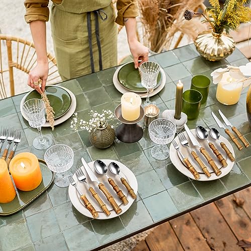 Bamboo Silverware Set 18