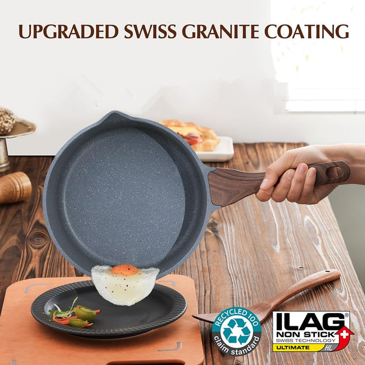 3 Quarts Nonstick Saucepan with Double Pouring Spout