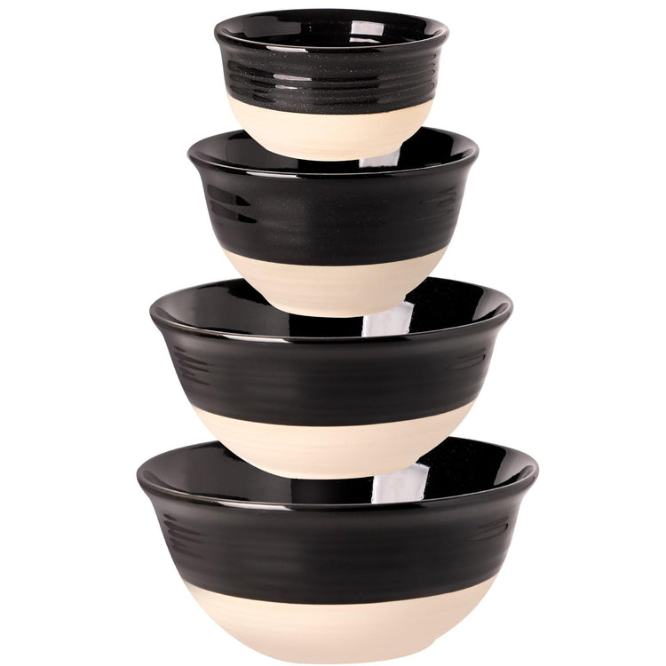 Nesting Ceramic Mixing Bowls Set of 4 (4 Count)