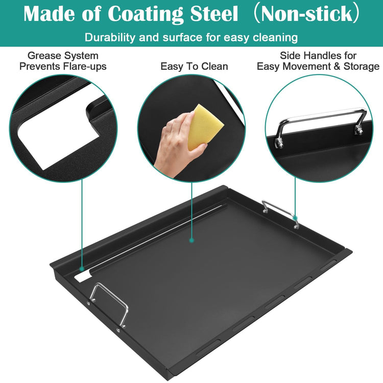 Full Size Griddle Inserts for Charbroil Performance 2 Burner