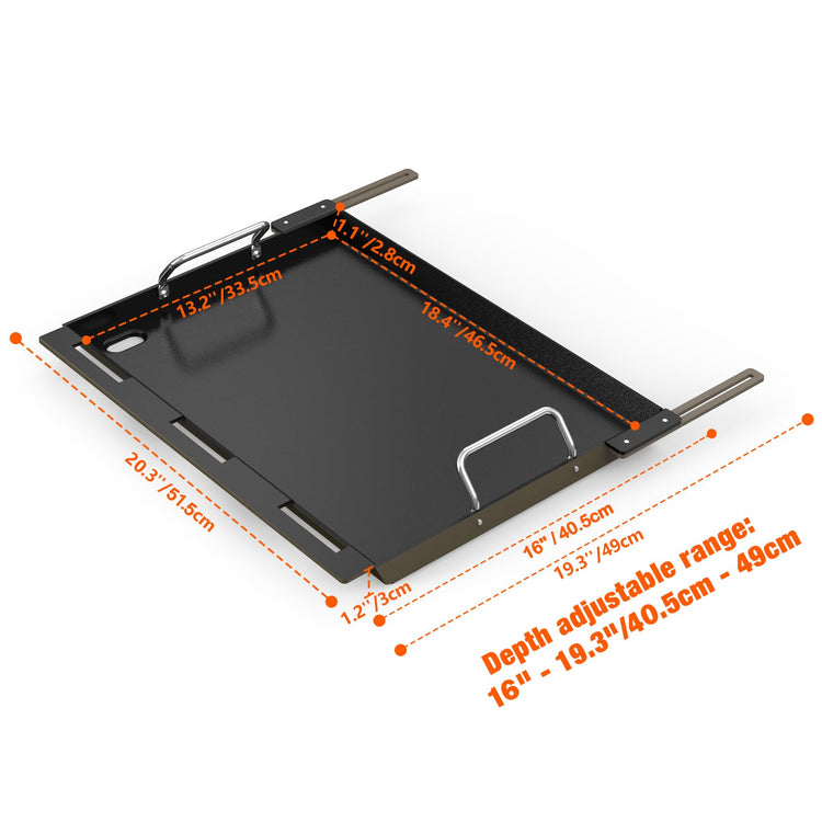 Adjustable Griddle Insert for Gas Grill