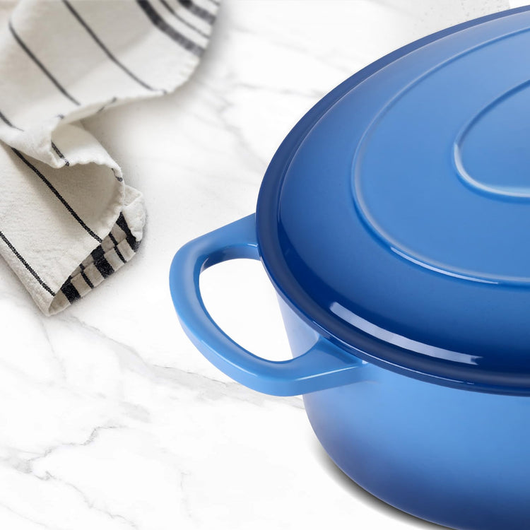 5QT Oval Dutch Oven Pot with Lid