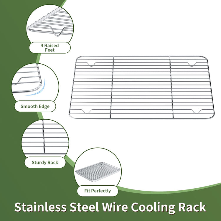 Baking Sheet with Cooling Wire Rack Set