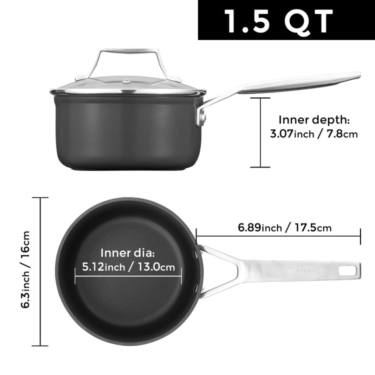1.5 Quart Saucepan with lid