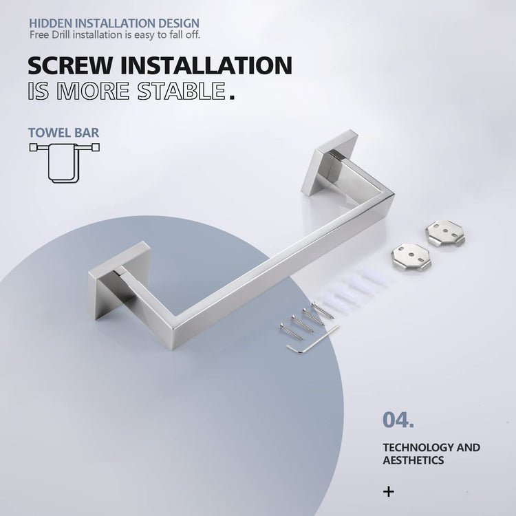 12 Inch Single Towel Bar