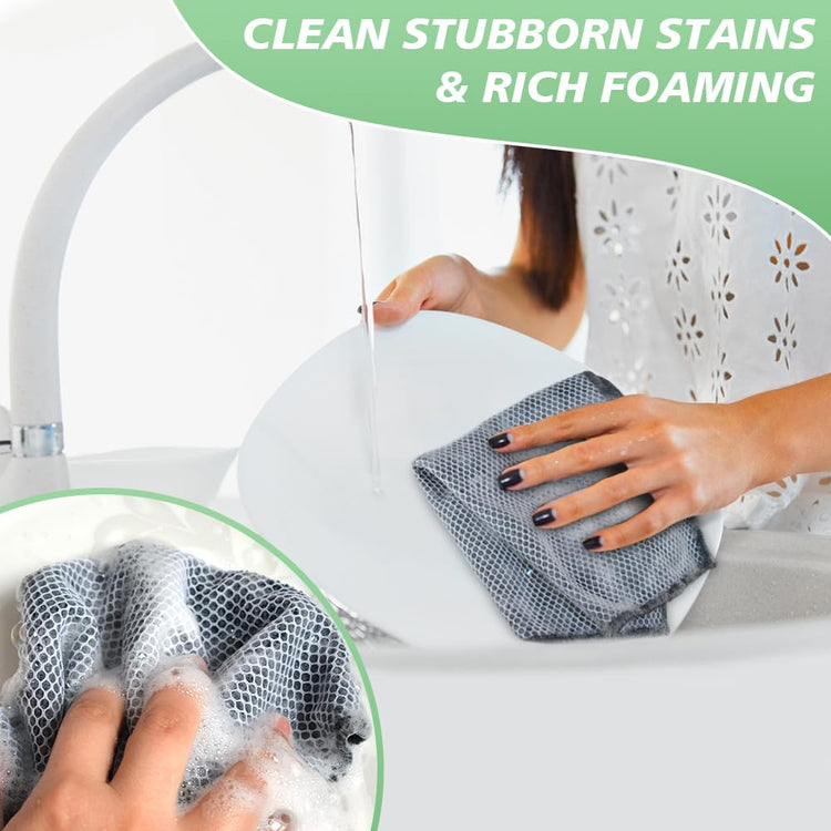 Dish Cloth for Washing Dishes Kitchen Washcloth Cleaning Cloth (5 Count)