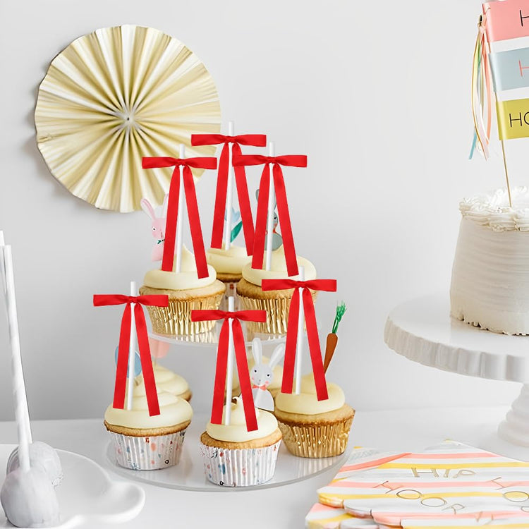 Bow Cake Toppers (10 Count)
