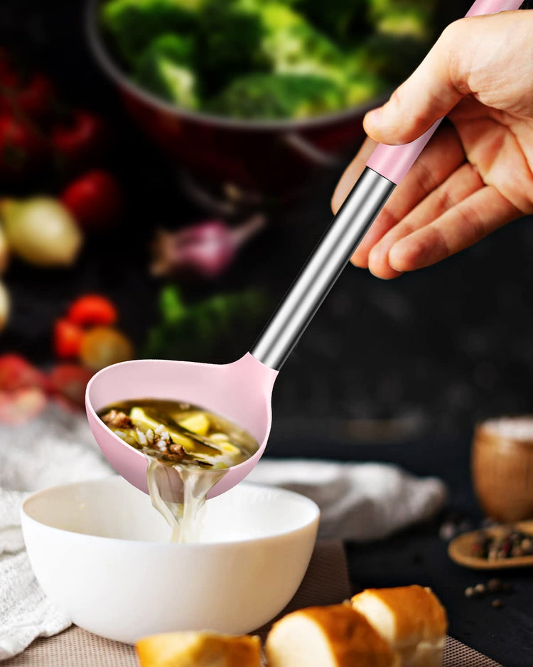 Silicone Ladle Spoon Kitchen Utensils (2 Count)