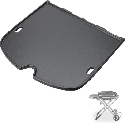 7034 Cast Iron Griddle for Weber 9010001 Traveler Portable Gas Grill, Replacement for Weber9010001, 9013001, 9020001 Gas Grill Accessories, Compatible with Weber Traveler Griddle Part - Nestoria
