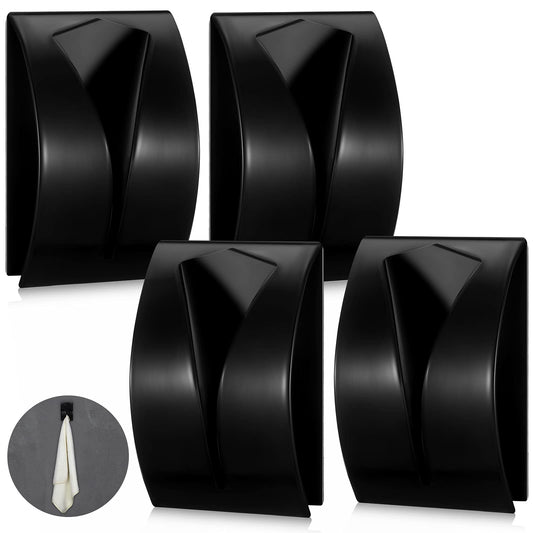 4 Pcs Self Adhesive Kitchen Towel Hook Holder