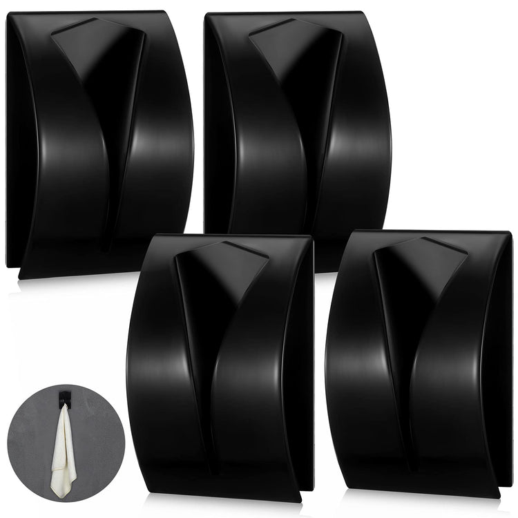 4 Pcs Self Adhesive Kitchen Towel Hook Holder