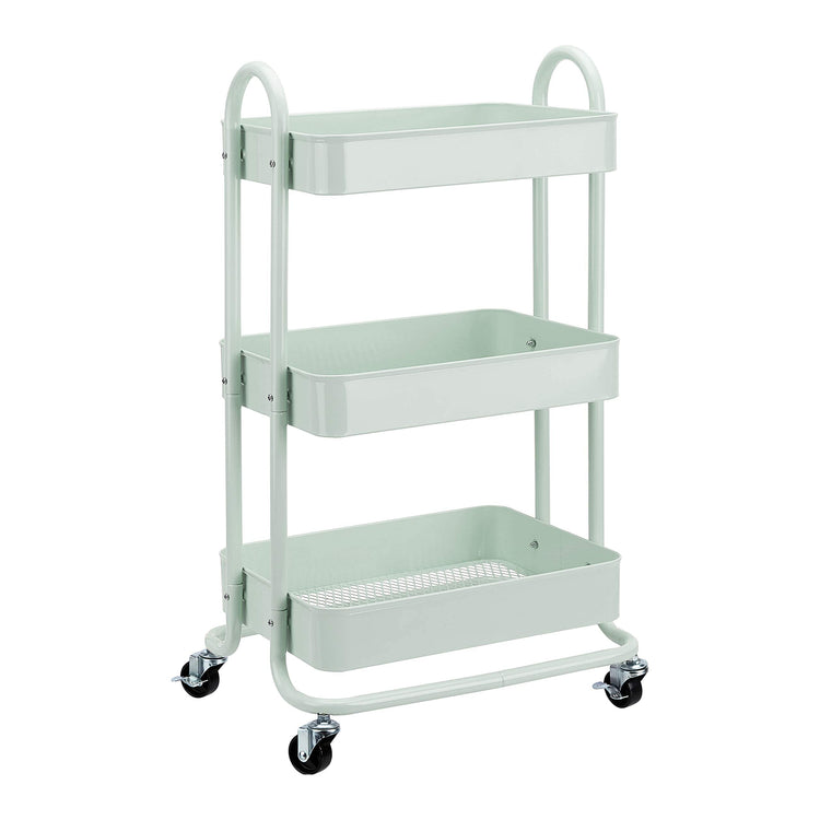 3 Tier Metal Rolling Utility Cart