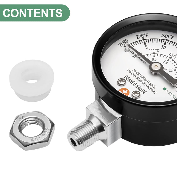 Black case Pressure Cooker Gauge