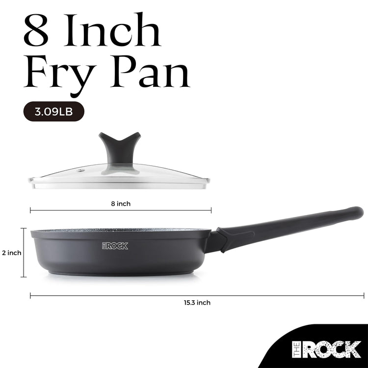 SOHO 8 Inch Non Stick Frying Pan with Lid