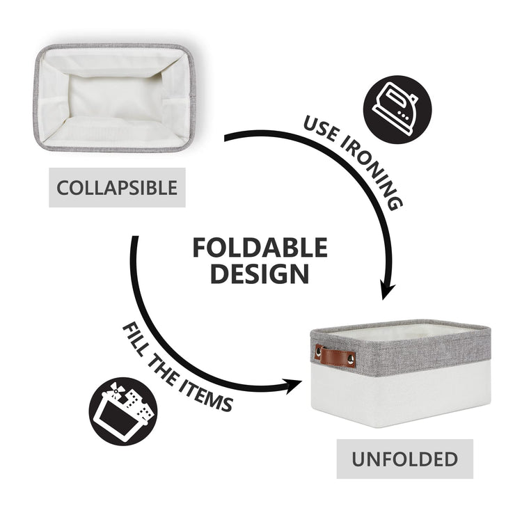 Storage Baskets Bins for Organizing (6 Count)