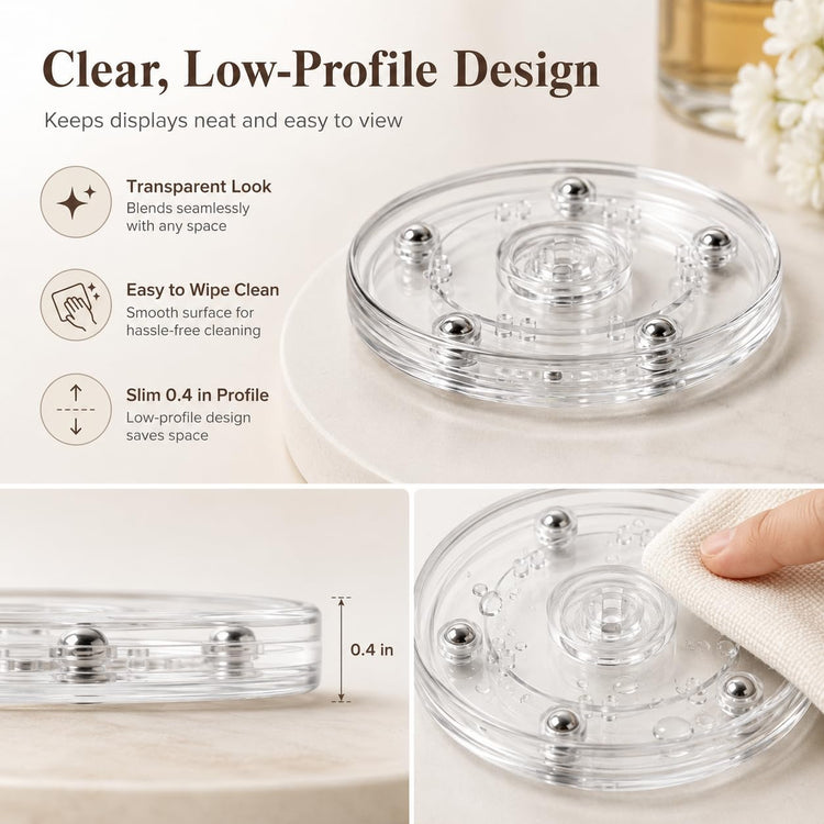 6 Pack 4 inch Small Lazy Susan (6 Count)