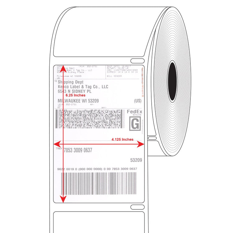 4" x 6" Compatible with Dymo® 4XL Postage Shipping Labels (48 Count)