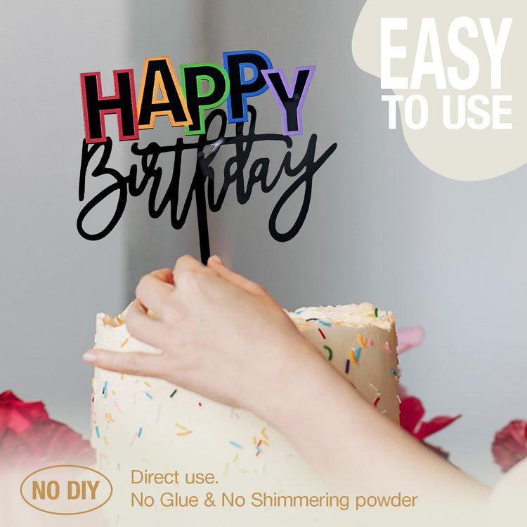 Happy Birthday Cake Topper