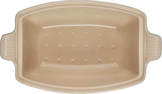 Le Creuset Heritage Stoneware Deep Baker with Lid, 4.5 qt., Oyster