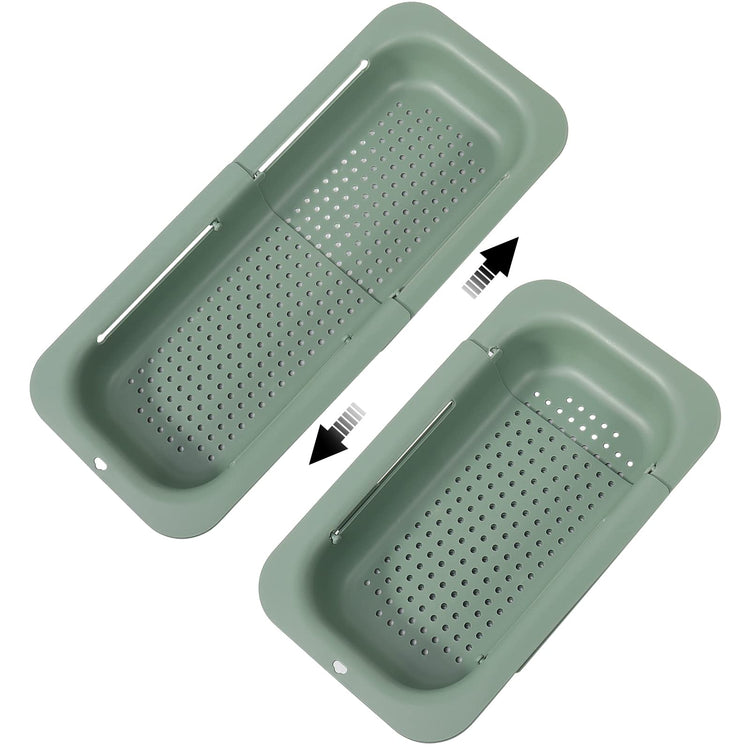 Collapsible Sink Colanders and Strainers Basket Extendable Plastic Fruit Vegetable Strainer Drainer Basket for Kitchen