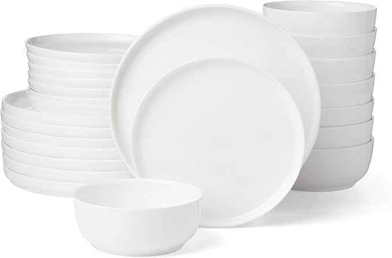 Lenox 899191 Modern White Coupe 24-Piece Dinnerware Set, Service For 8