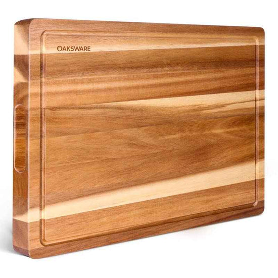 30 x 22 Inch Extra Large Acacia Wooden Cutting Board for Kitchen