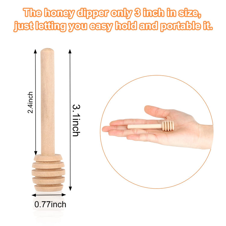 51 PCS Honey Sticks Dipper (51 Count)
