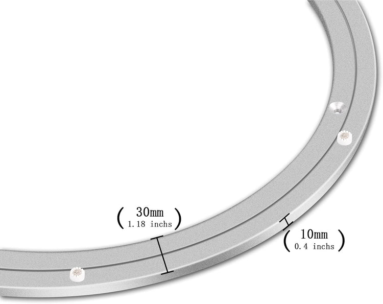 18 Inchs Heavy Duty Lazy Susan Aluminum Hardware Metal Rotating Turntable Bearings Swivel Plate Hardware for Dining-Table and Workbench …