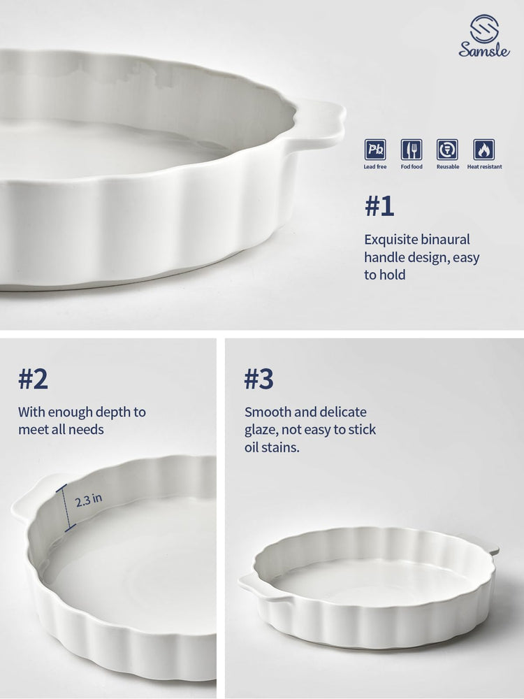 Ceramic Pie Pan For Baking