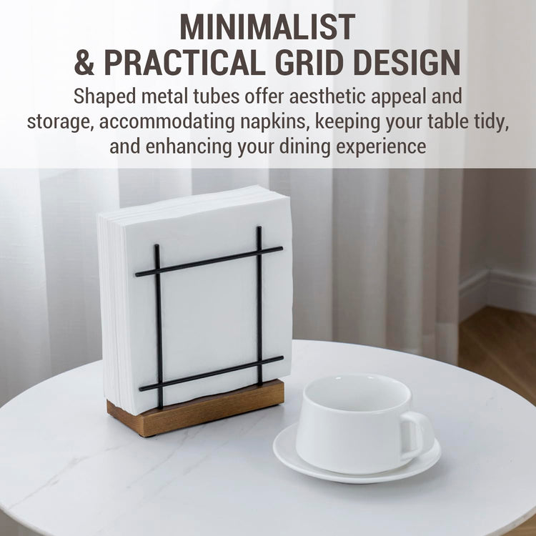 Black Metal Napkin Holder