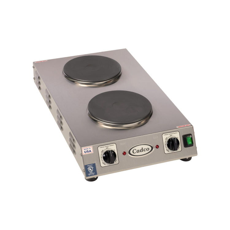 CDR 2CFB Portable Double Cast Iron Space Saver Hot Plate
