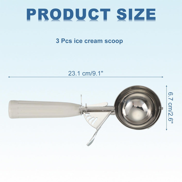 3 Pcs Cookie Scoops