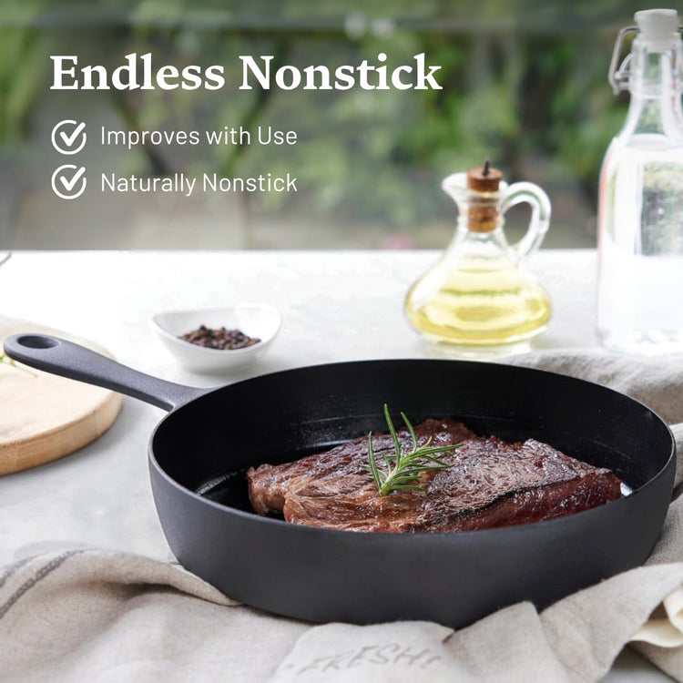 12 Inch Smooth Cast Iron Skillet