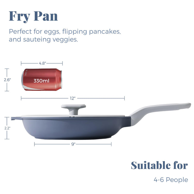 Nonstick Ceramic Frying Pan with Lid