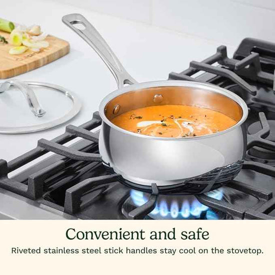 Cuisinart 12-Piece PureClad™ Triple-Ply Stainless Steel Cookware Set, PCT-12