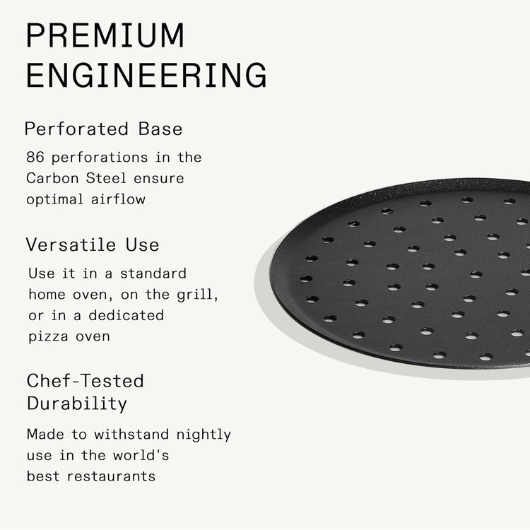 Cookware Seasoned 12" Carbon Pizza Steel