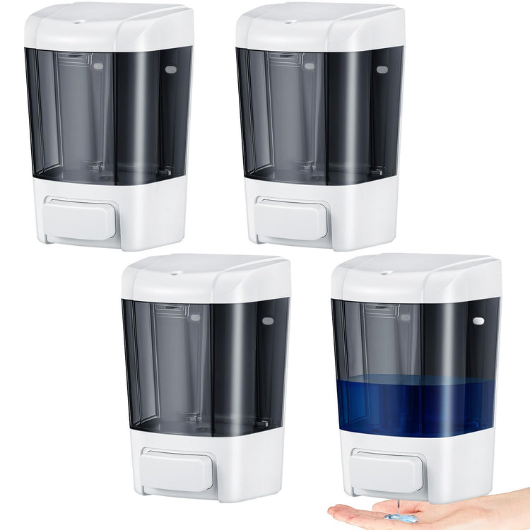 4 Pcs Wall Mounted Soap Dispenser (4 Count)