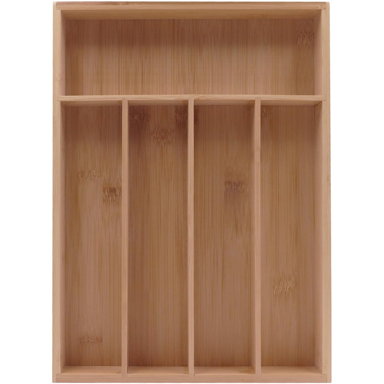 Silverware Organizer Premium Bamboo Cutlery Organizer Tray