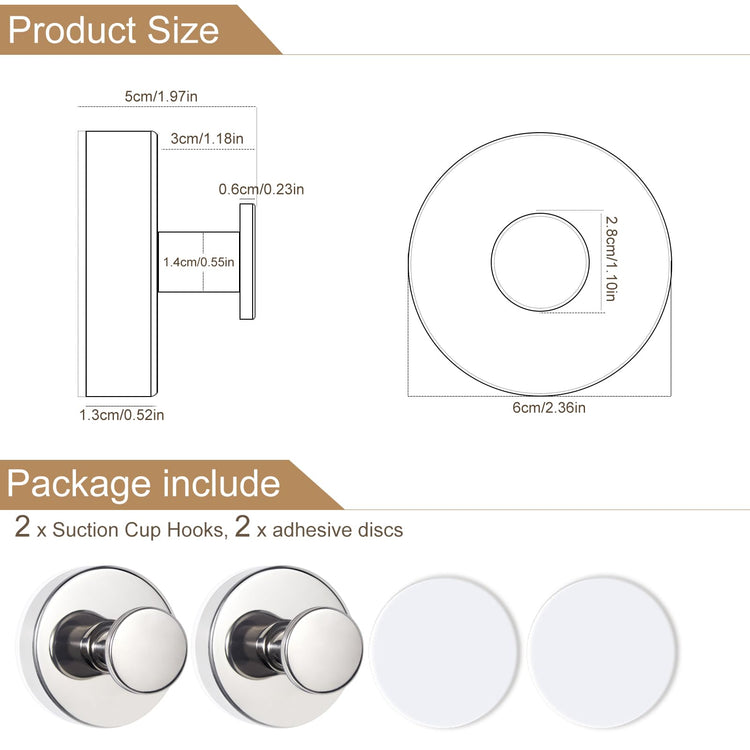 Suction Cup Hooks for Shower